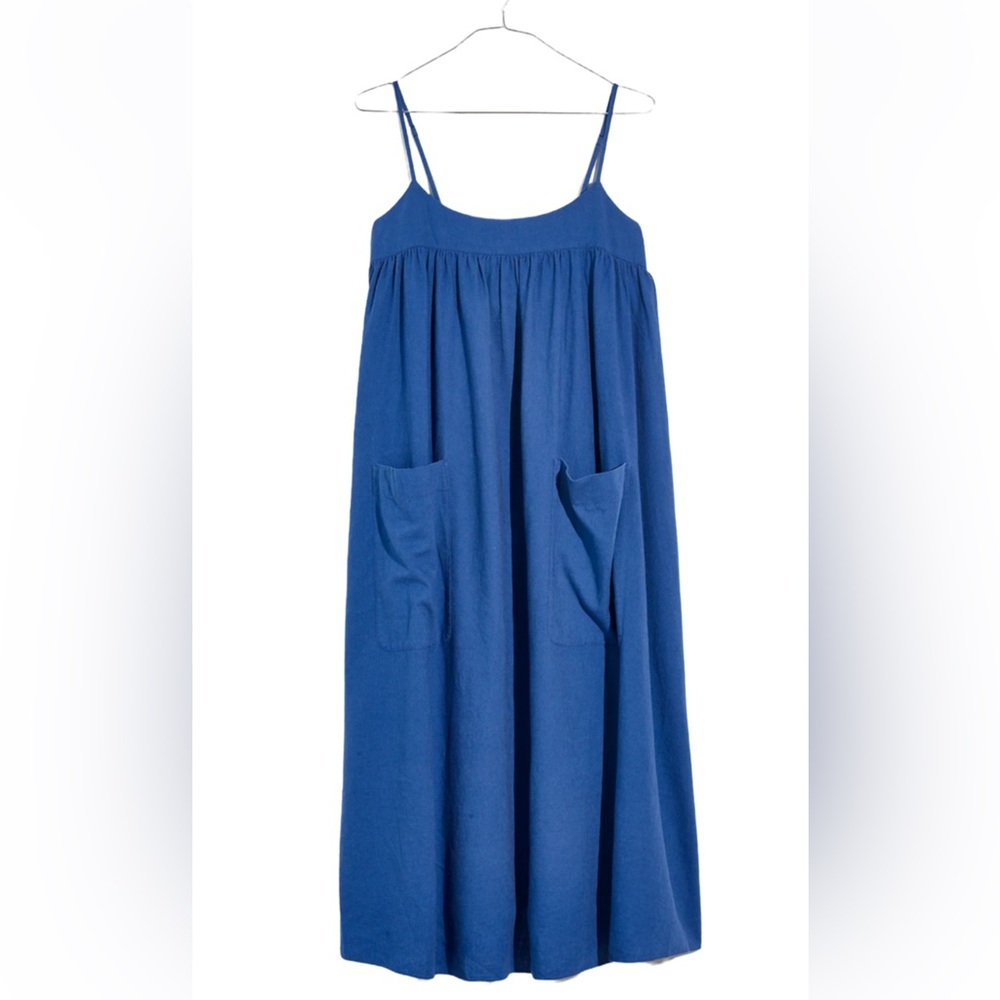 Madewell Linen-Blend Cami Midi Dress
